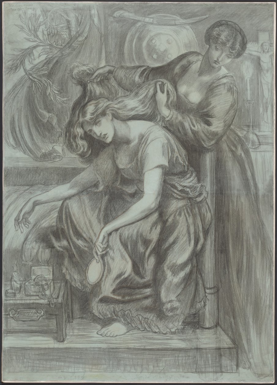 Desdemona haláléneke alkotó: Dante Gabriel Rossetti