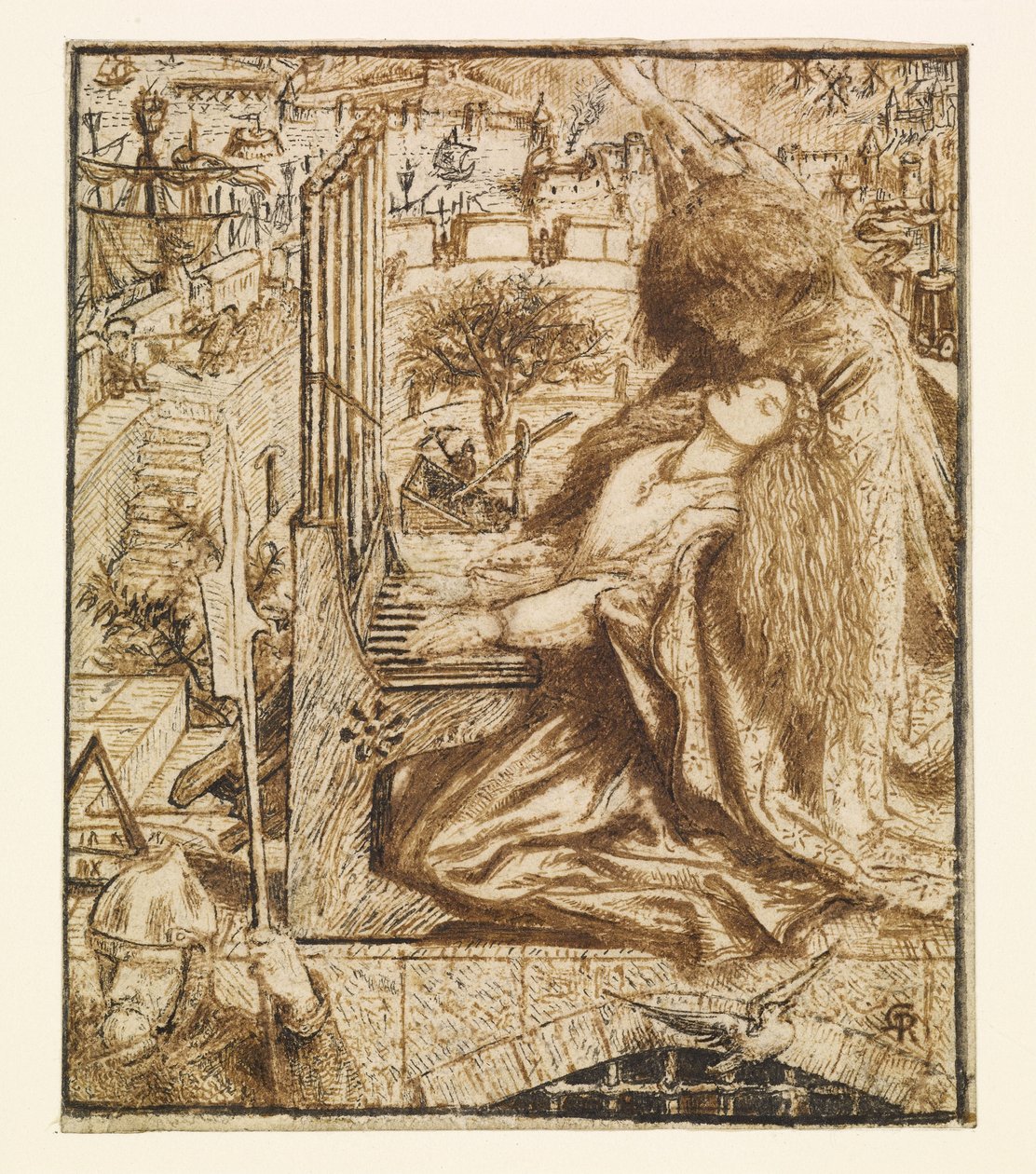 Tervezés Moxon Tennyson - Saint Cecilia számára alkotó: Dante Gabriel Charles Rossetti