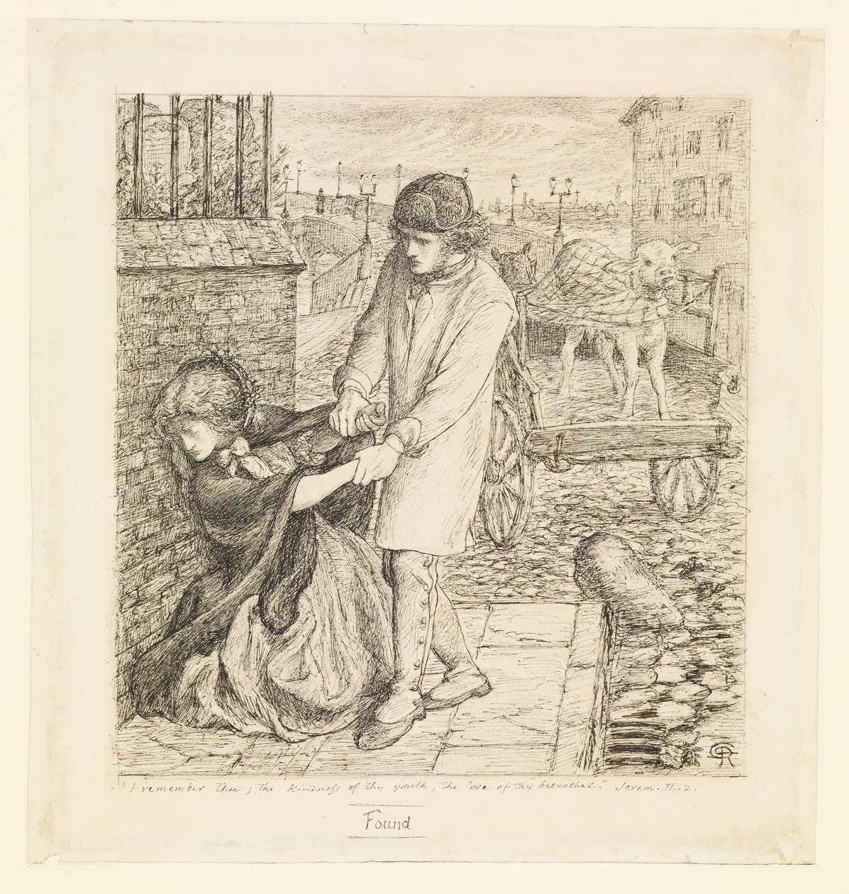 Talált - Kompozíciós tanulmány alkotó: Dante Gabriel Rossetti