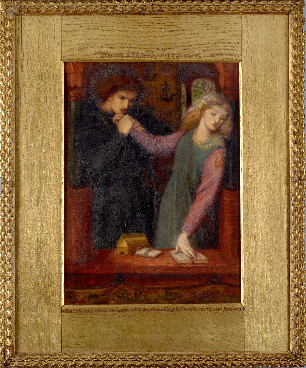 Hamlet és Ophelia, 1866 alkotó: Dante Gabriel Rossetti