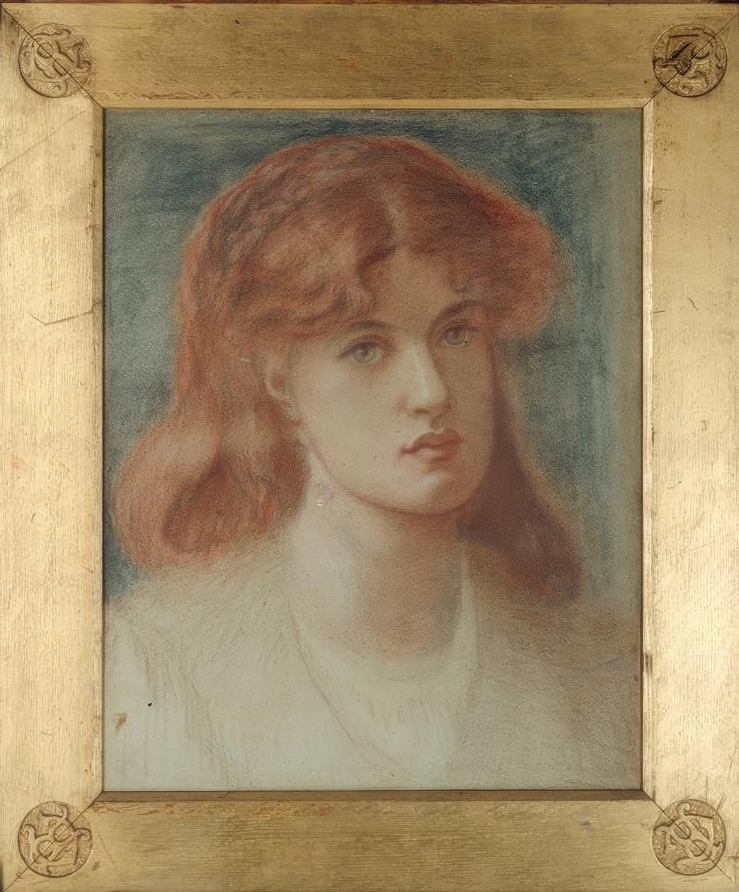 Egy lány feje alkotó: Dante Gabriel Charles Rossetti