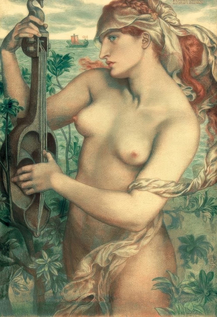 Ligeia sziréna alkotó: Dante Gabriel Charles Rossetti