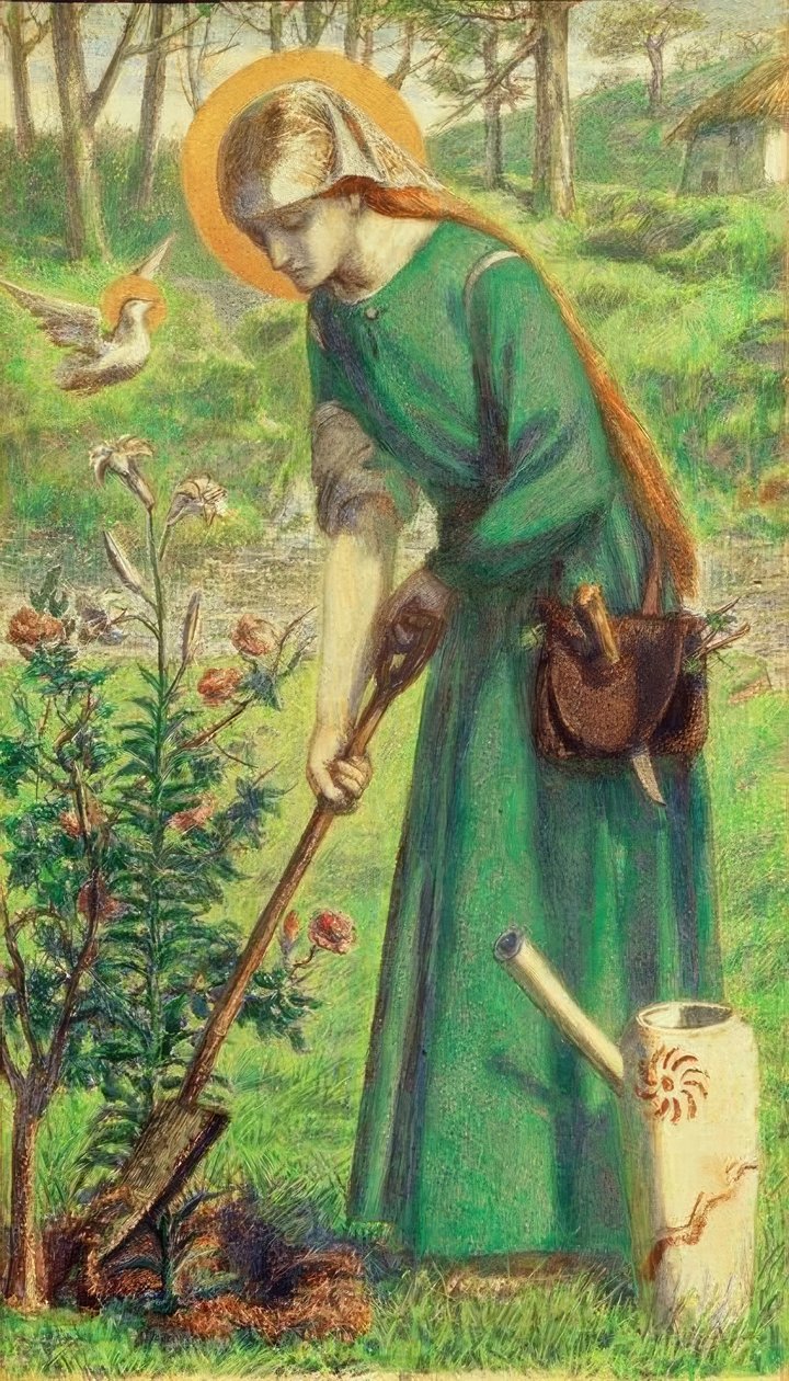 Názáreti Mária alkotó: Dante Gabriel Charles Rossetti