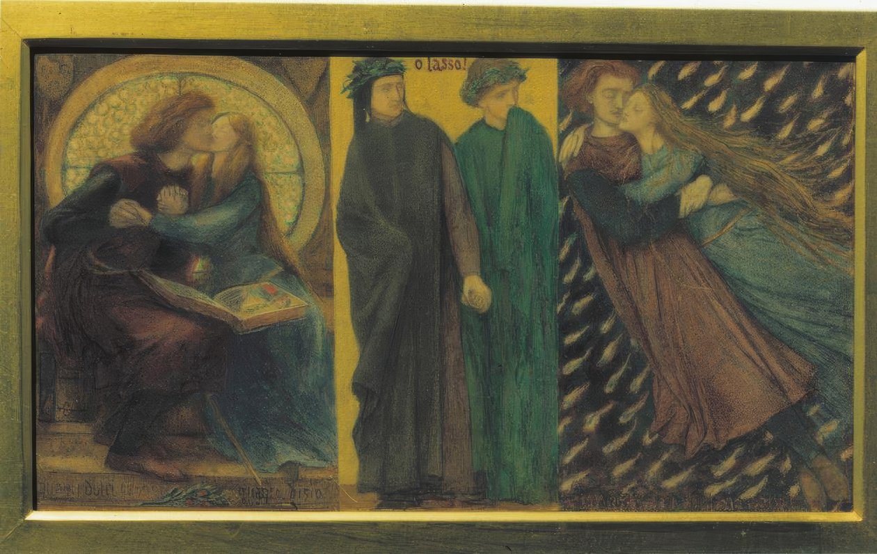Paolo és Francesca da Rimini alkotó: Dante Gabriel Charles Rossetti