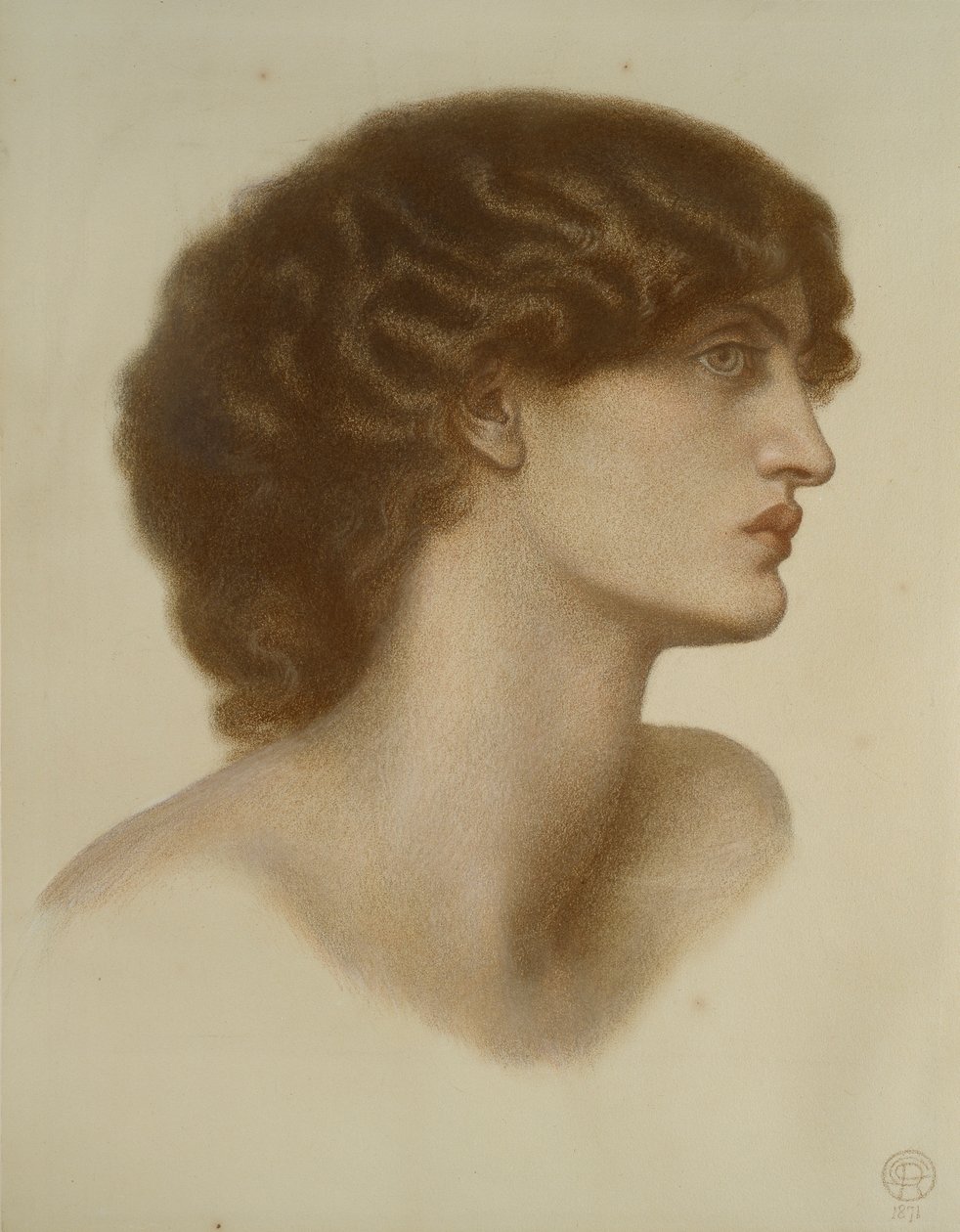 Sötét gyöngy, 1871 alkotó: Dante Gabriel Rossetti