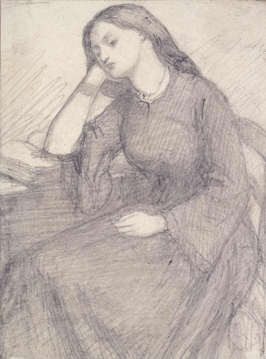 Elizabeth Siddal portréja, ülő, 1840-es évek alkotó: Dante Gabriel Rossetti
