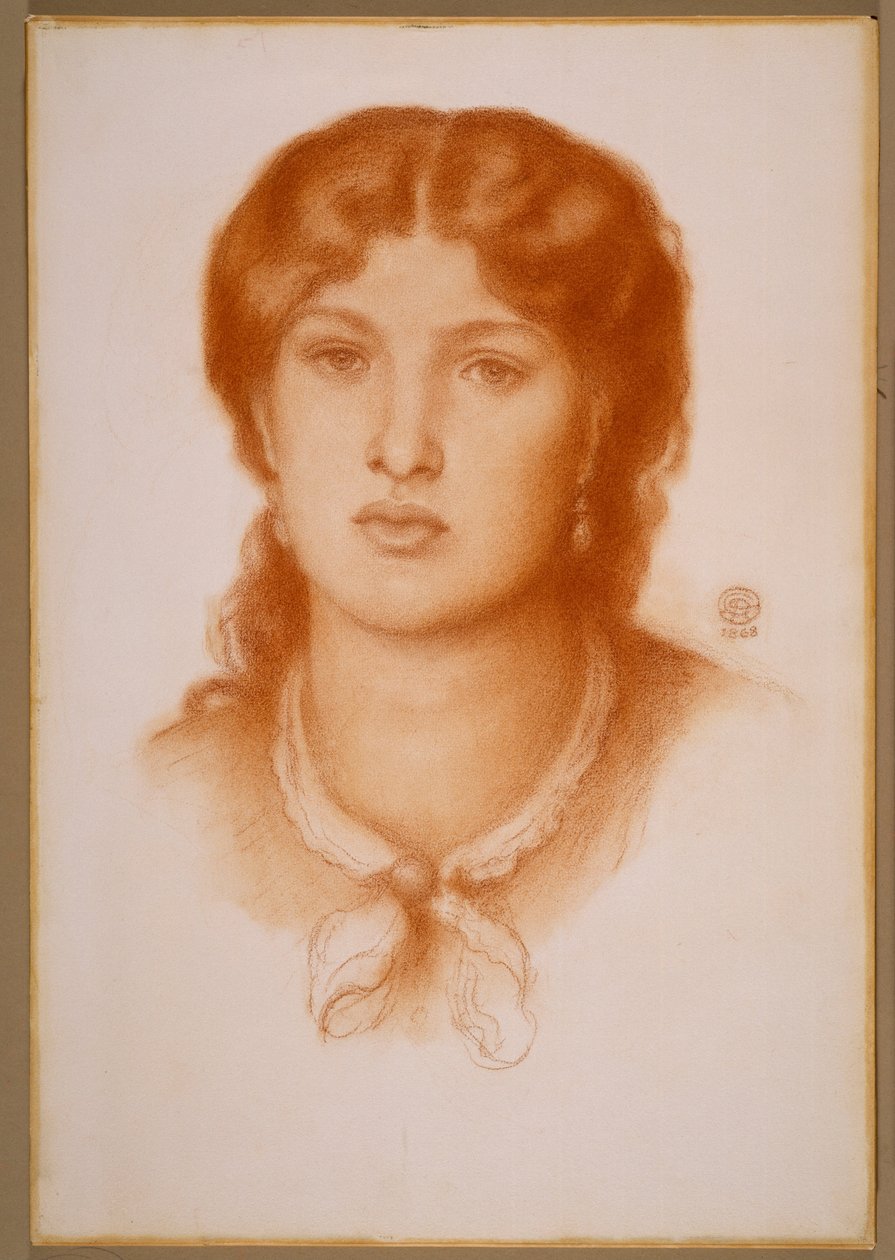 Fanny Cornforth portréja alkotó: Dante Gabriel Rossetti