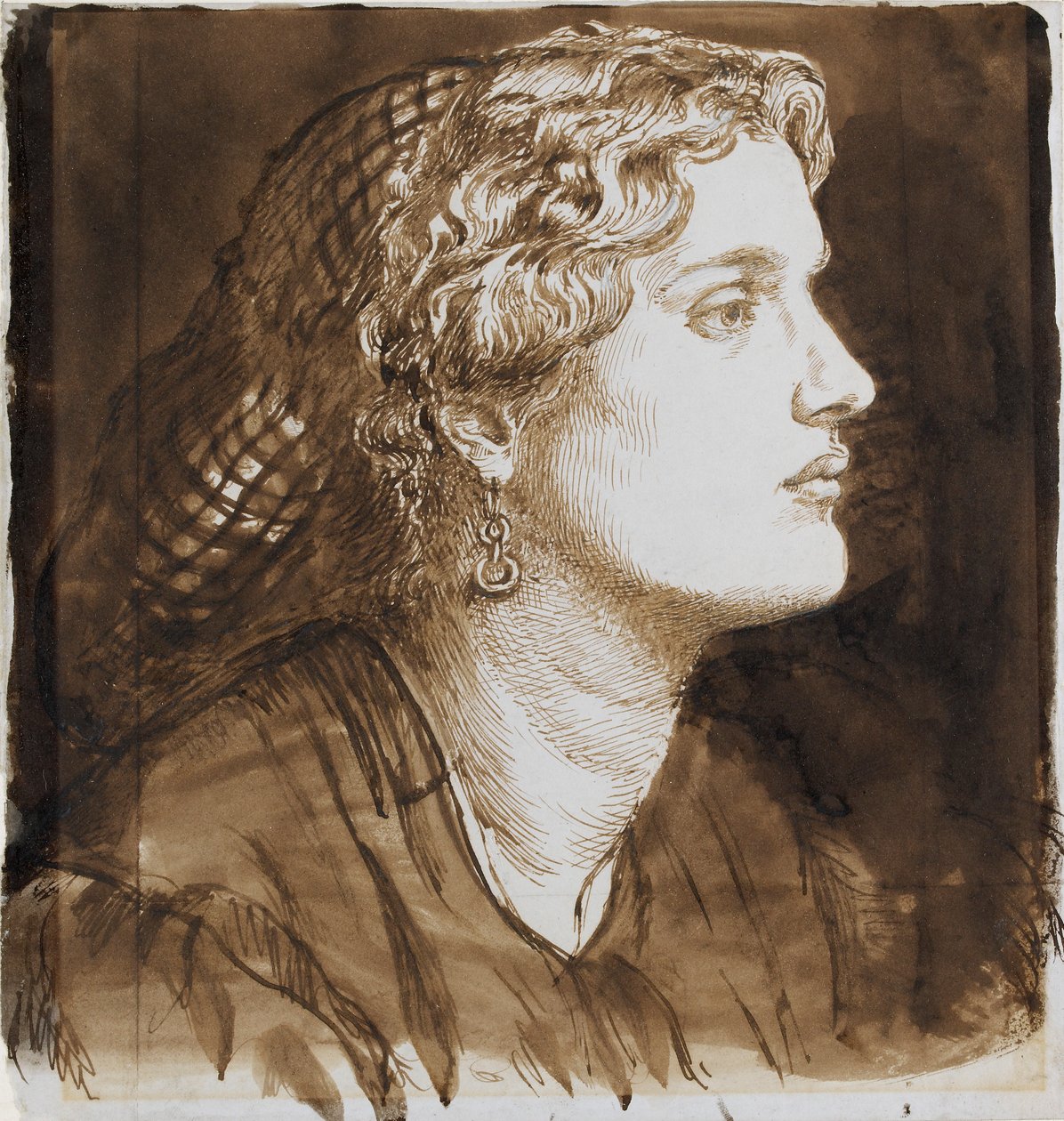 Fanny Cornforth portréja, 1860 alkotó: Dante Gabriel Rossetti