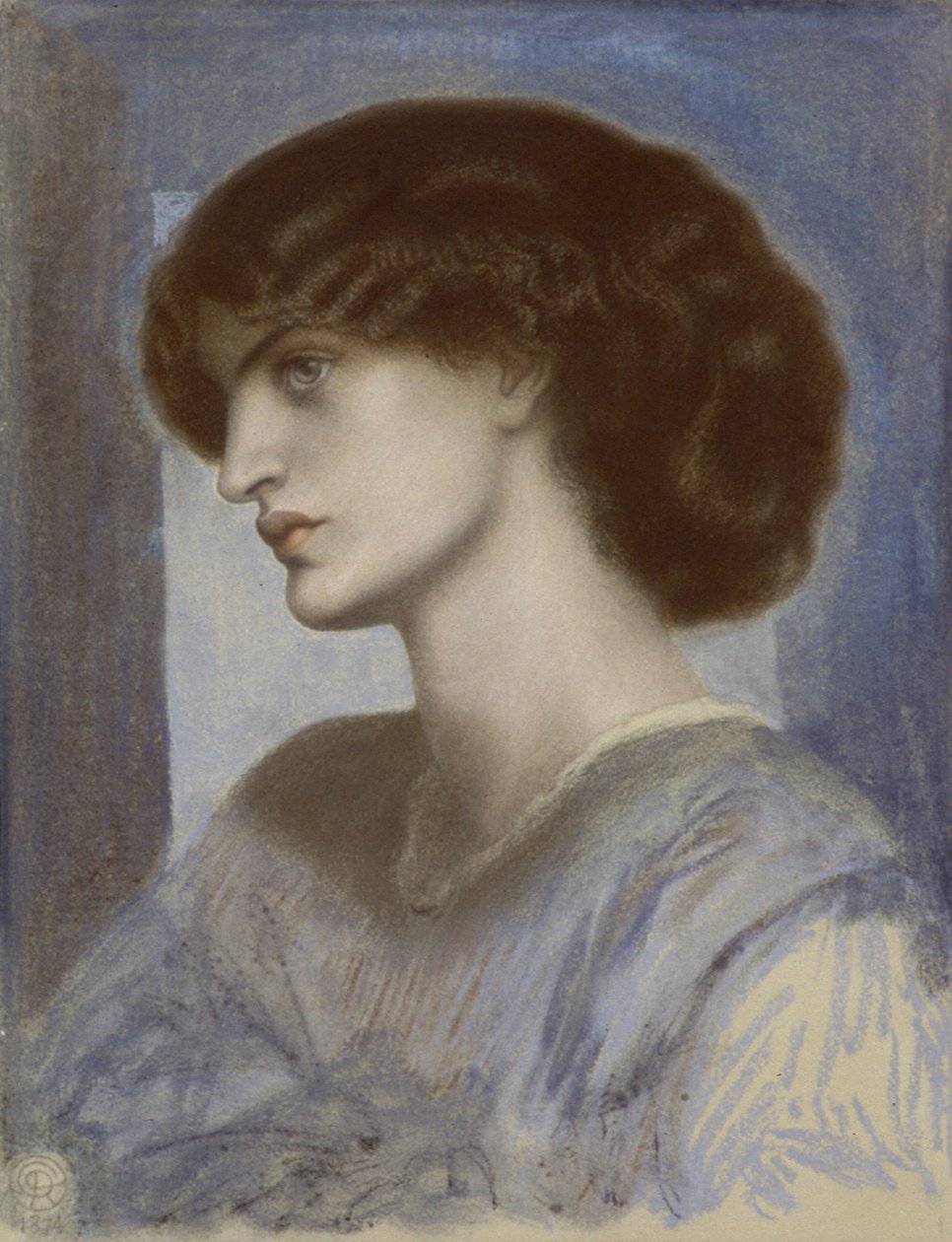 Jane Morris portréja, 1868-1874. alkotó: Dante Gabriel Rossetti