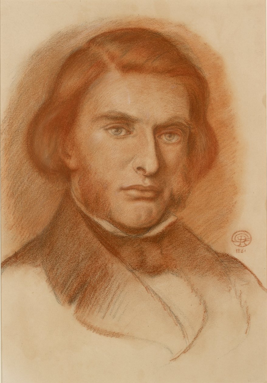 John Ruskin portréja, 1861 alkotó: Dante Gabriel Rossetti