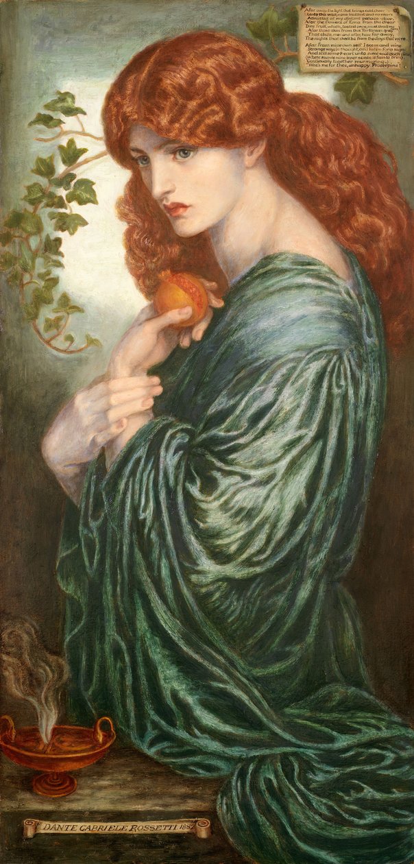 Proserpine, 1882. alkotó: Dante Gabriel Rossetti