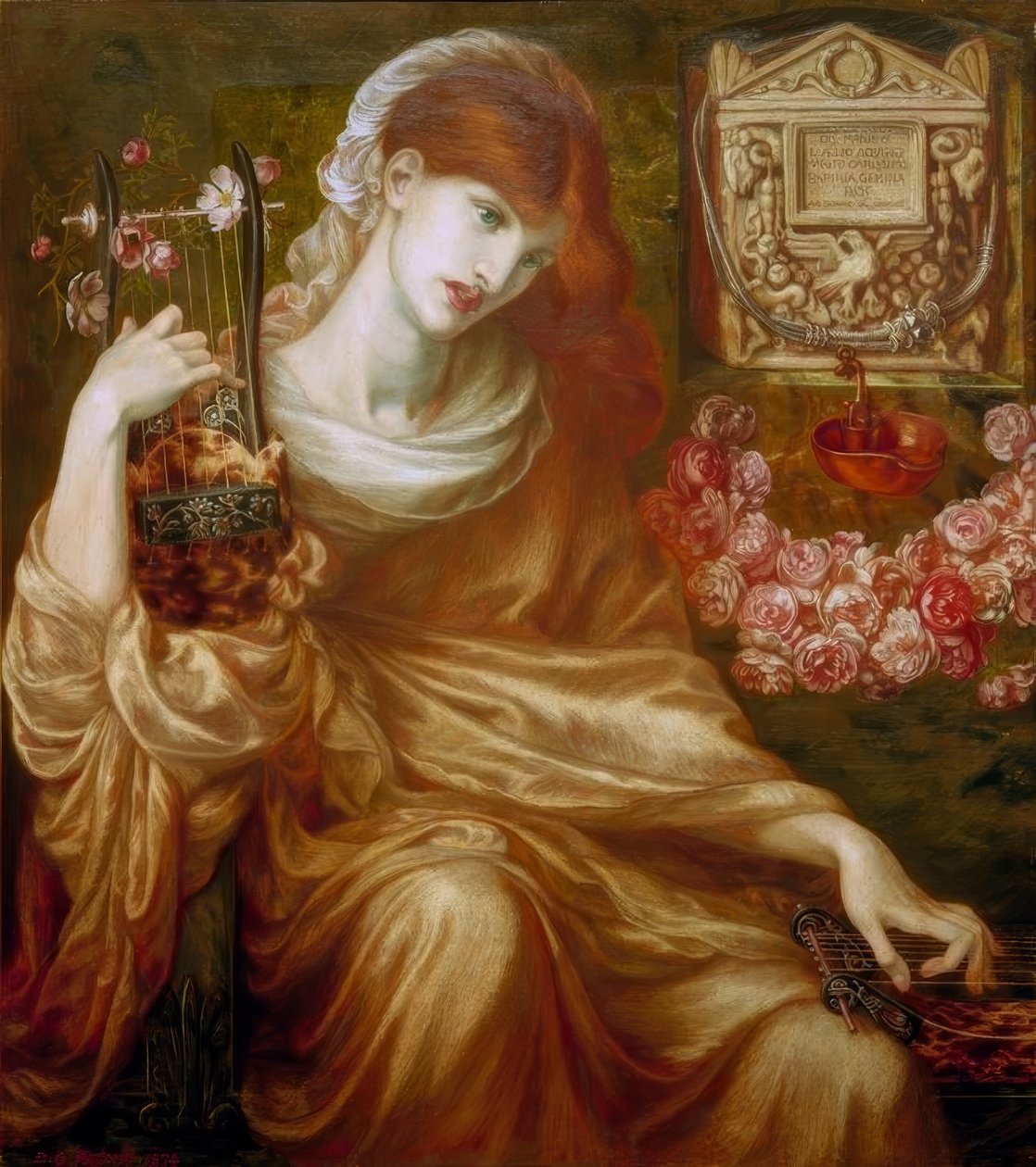Római özvegy (Manus istenei) alkotó: Dante Gabriel Charles Rossetti