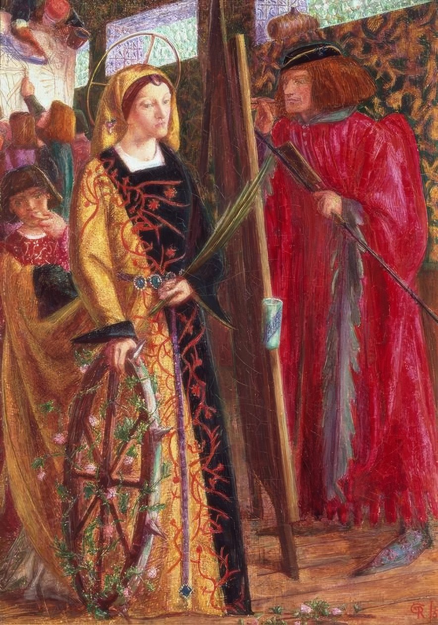 Szent Katalin alkotó: Dante Gabriel Charles Rossetti