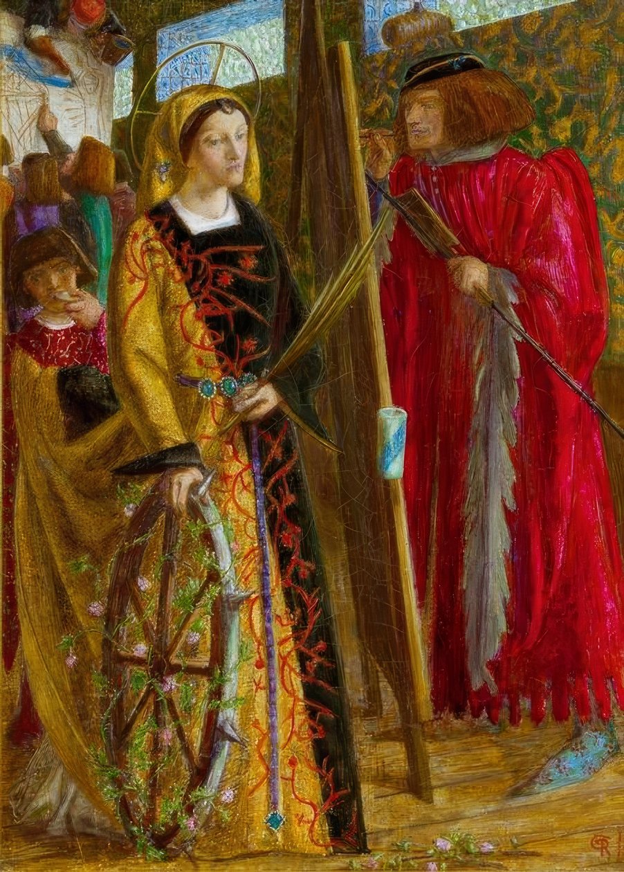 Szent Katalin alkotó: Dante Gabriel Charles Rossetti