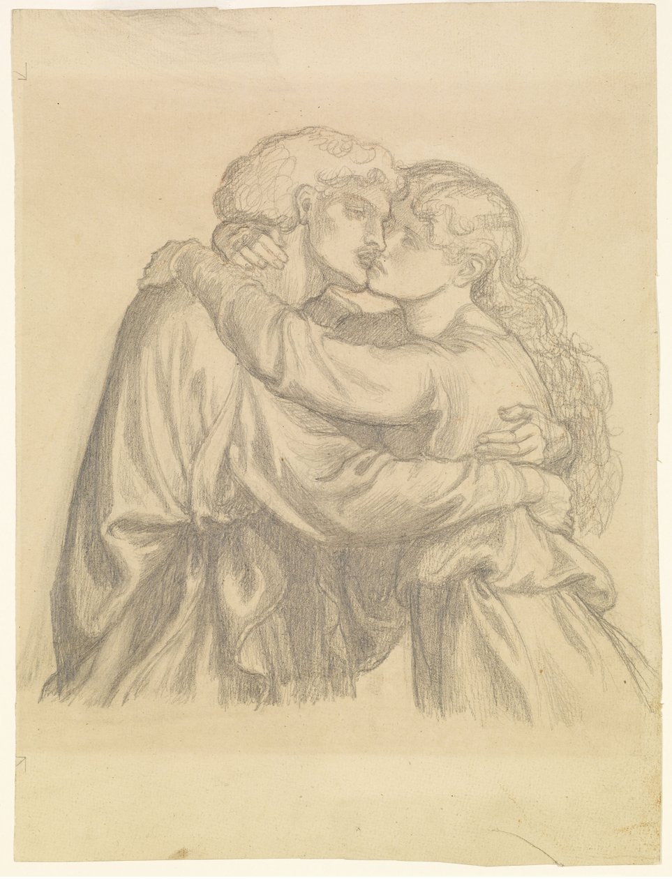 Az áldott Damozel - Tanulmány két szerelmes ölelkezéséről alkotó: Dante Gabriel Rossetti