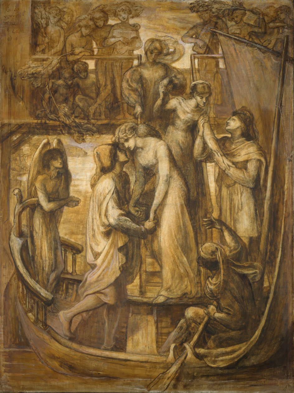 A szerelem hajója, 1881. alkotó: Dante Gabriel Rossetti