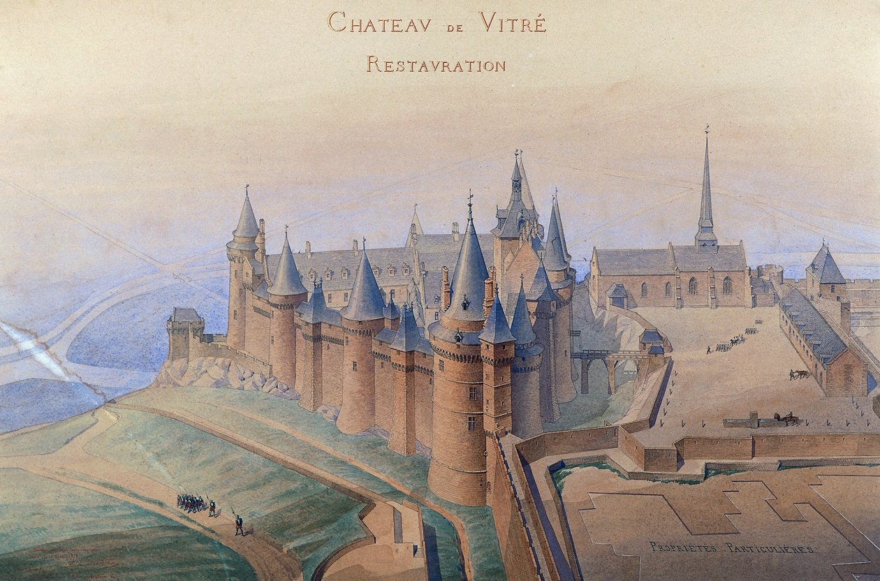 Vitre kastély helyreállításának terve alkotó: Darcy L.