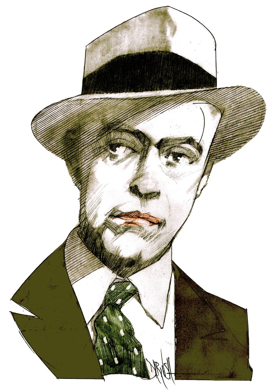 Antonio Delfini, 2021 (digitális színes ceruzarajz) alkotó: Dariush Radpour