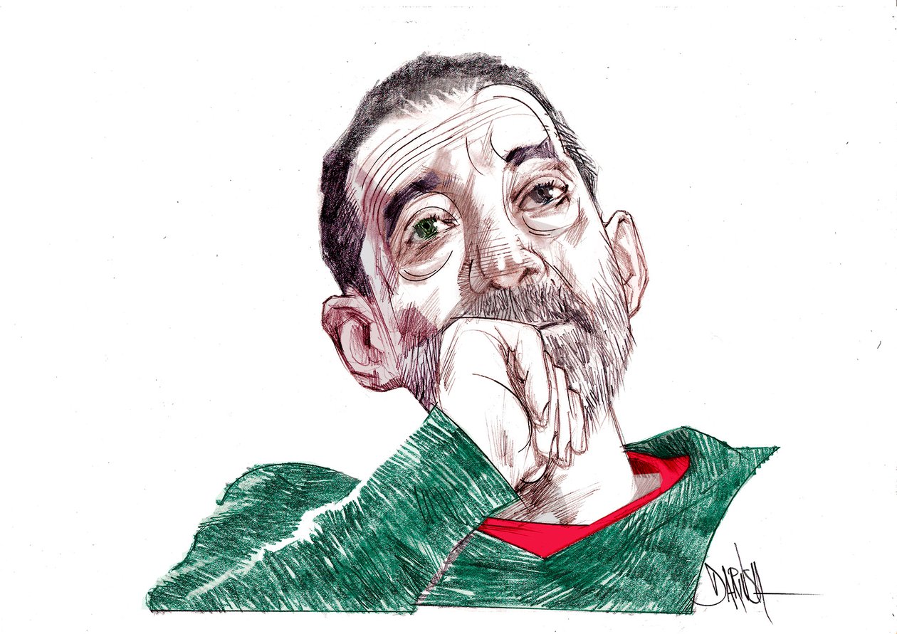 Emanuele Trevi, 2021 (digitális színes ceruzarajz) alkotó: Dariush Radpour