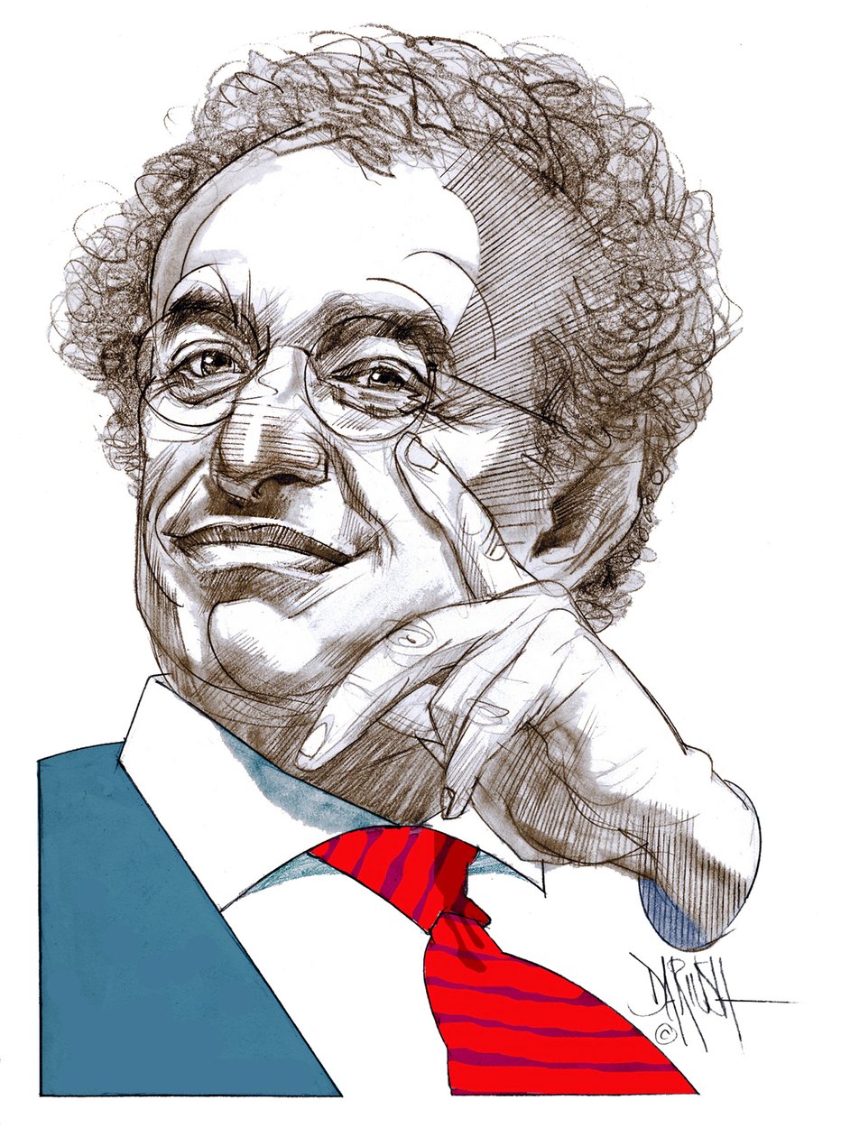 Gad Lerner (digitális színes ceruzarajz) alkotó: Dariush Radpour