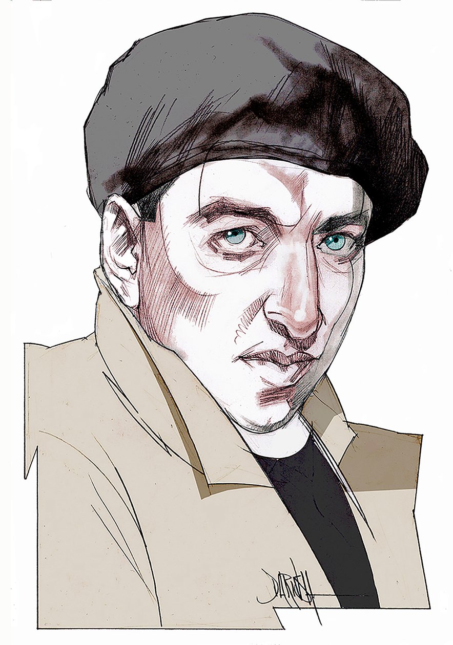 Giacomo Antonini, 2022 (digitális színes ceruzarajz) alkotó: Dariush Radpour