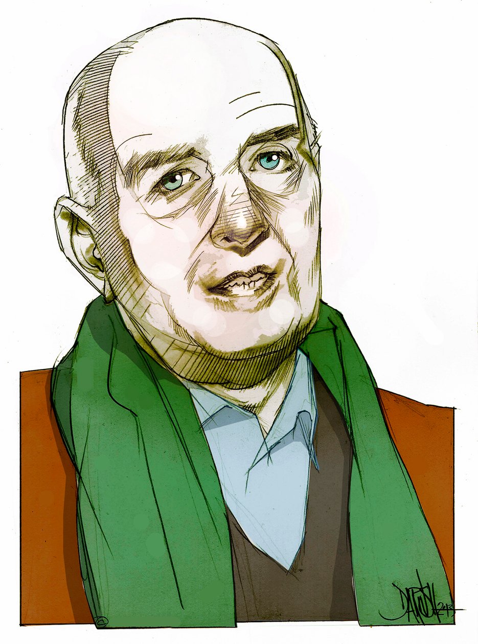 John Testori, 2013 (digitális színes ceruzarajz) alkotó: Dariush Radpour