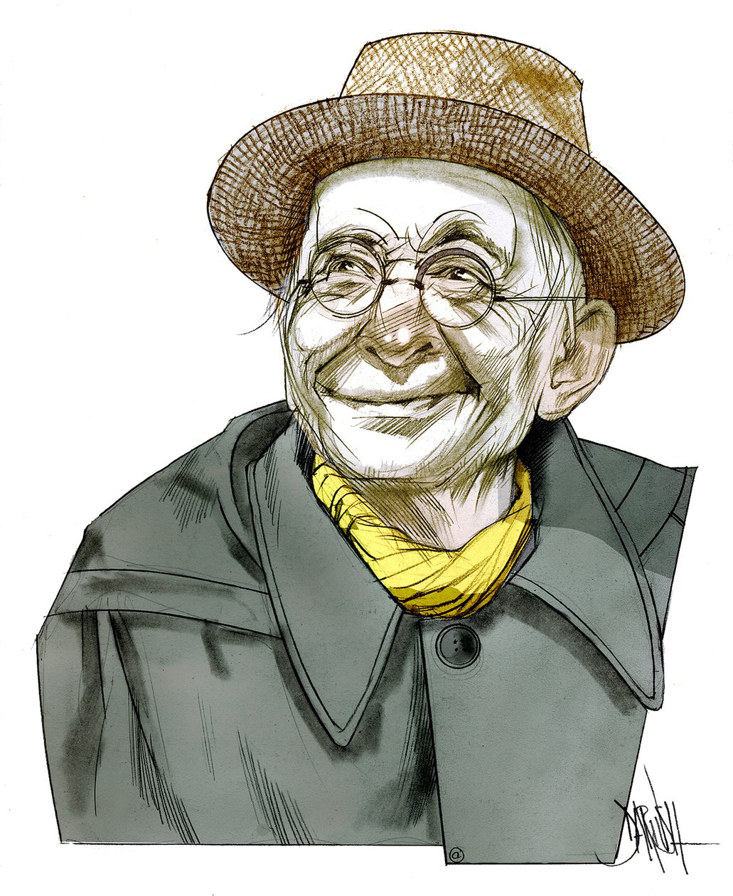 Paul Leautaund , 2011 (digitális színes ceruzarajz) alkotó: Dariush Radpour