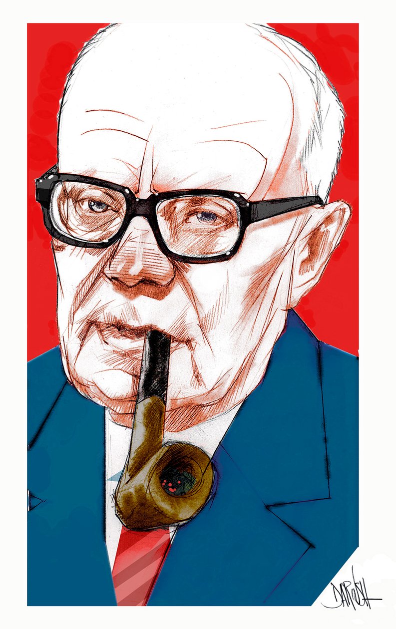 Sandro Pertini, 2022 (digitális színes ceruzarajz) alkotó: Dariush Radpour