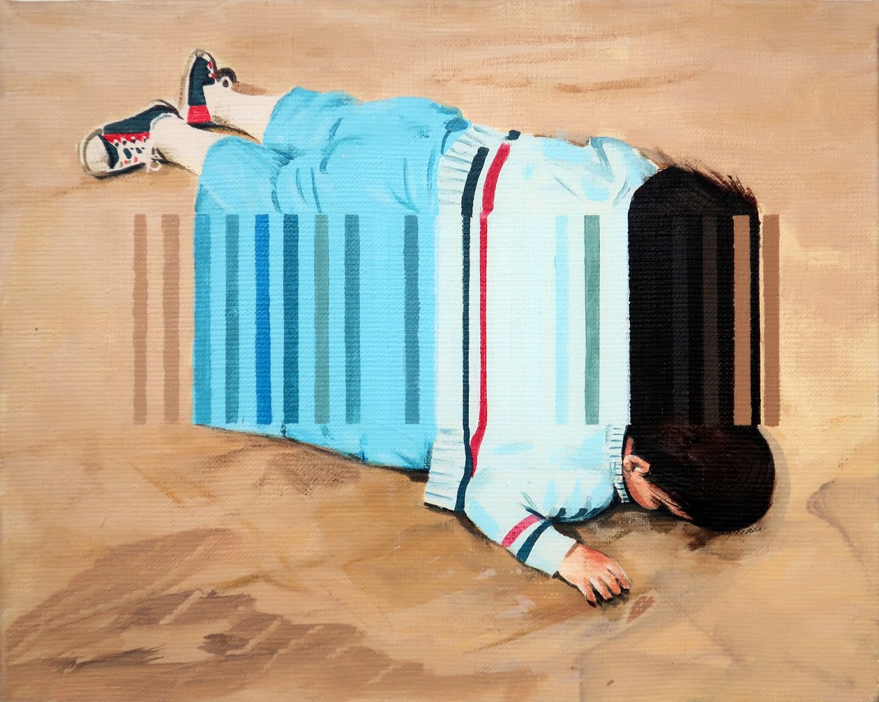 Beached, 2019 (akril, vászon) alkotó: Darren Coffield