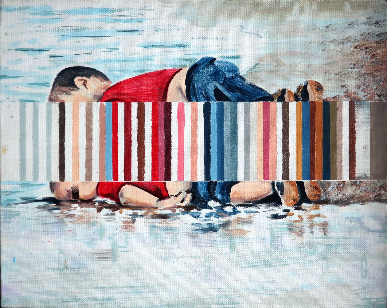 Bója, 2019 (akril, vászon) alkotó: Darren Coffield