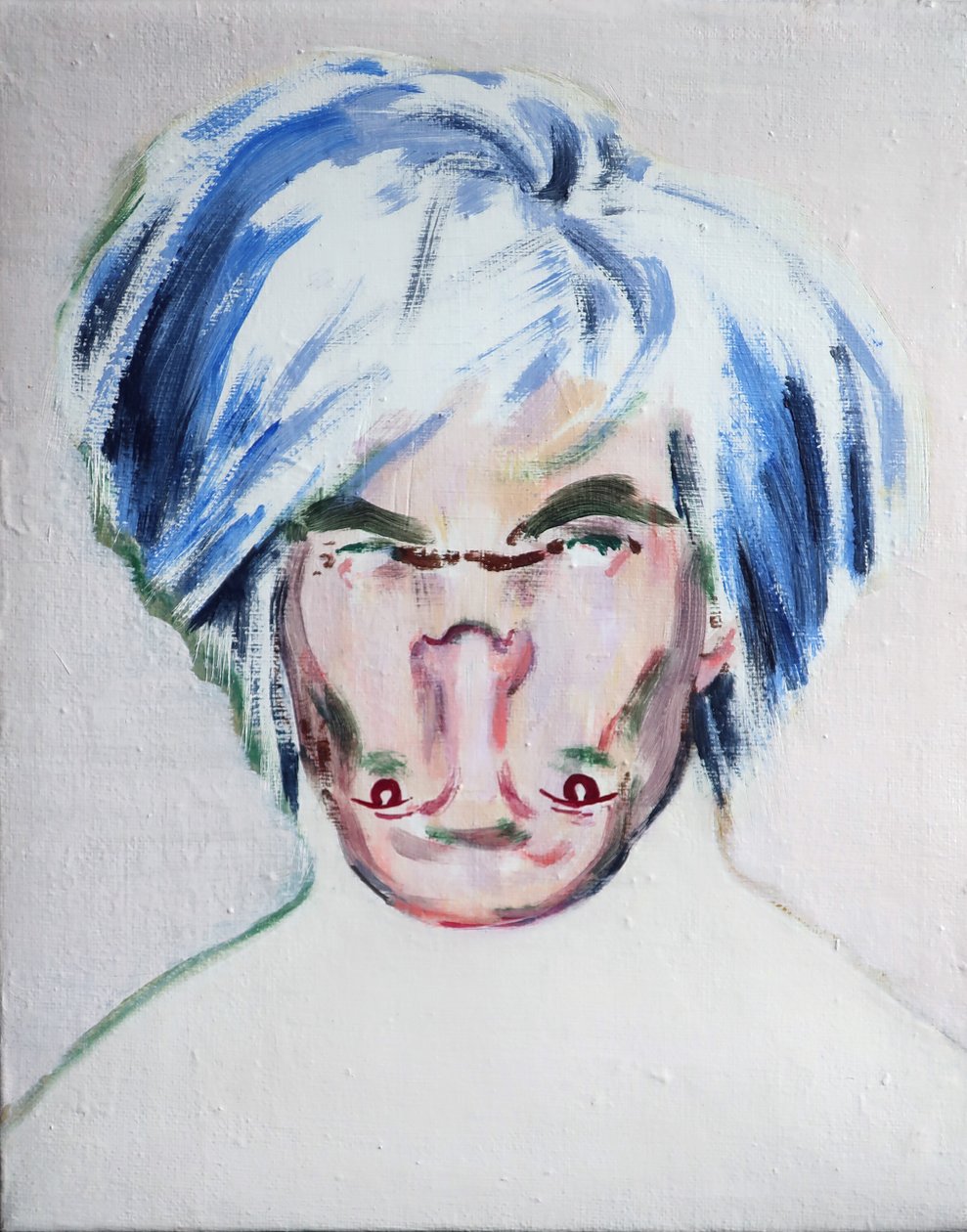 Shockheaded Warhol, 2013 (akril, vászon) alkotó: Darren Coffield