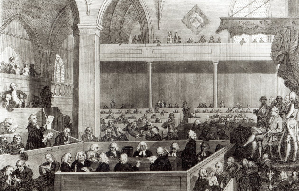 The General Assembly of the Kirk of Scotland, metszett R. Scott, 1787 alkotó: David Allan
