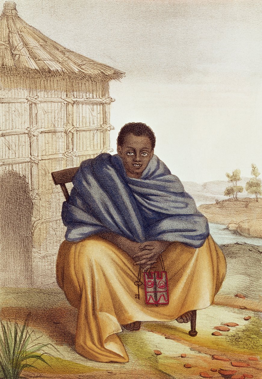 Toucouleur, Grand Marabout du Fouta, a "Szenegáli vázlatok, az ország arca, nemzetek, kereskedelem, vallások, múlt és jövő, történetek és legendák" című kötetből, 1853. alkotó: David Boilat