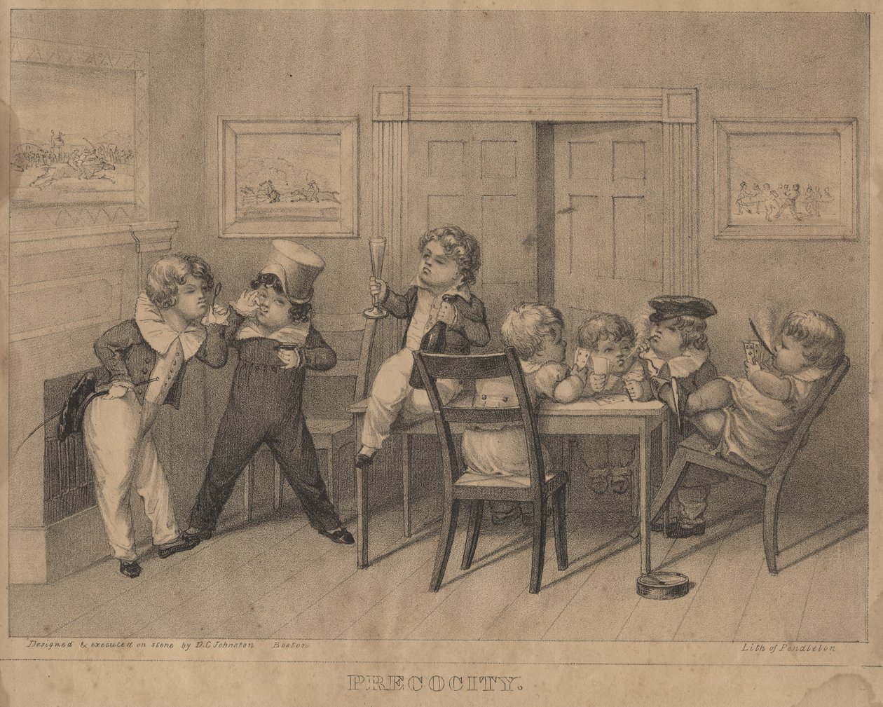Precocity, 1827 alkotó: David Claypoole Johnston