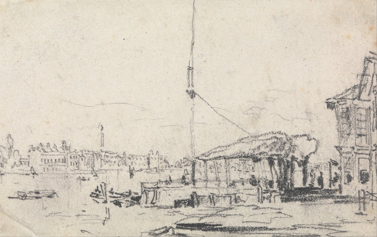A Scheldt látképe alkotó: David Cox