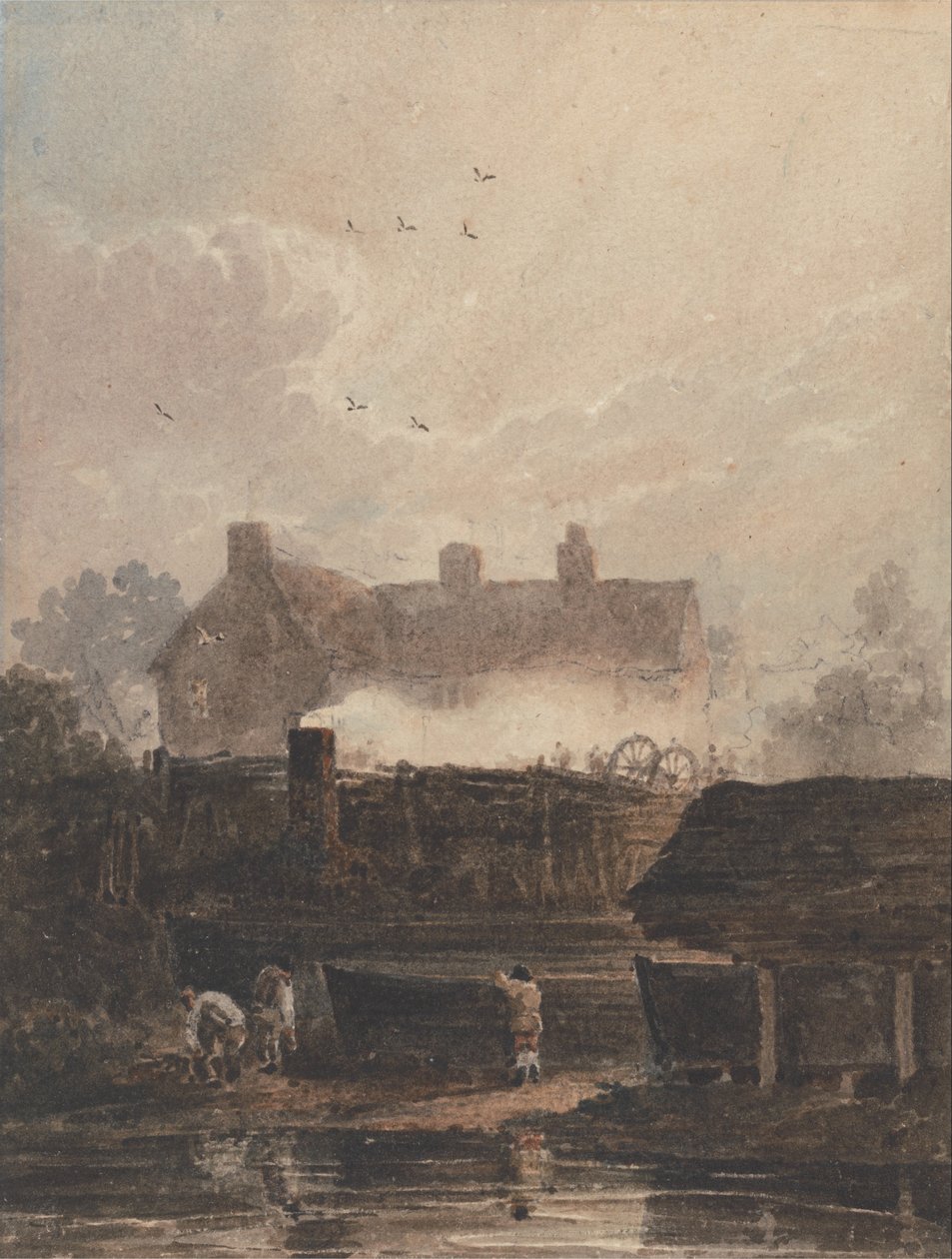Hajóépítés alkotó: David Cox