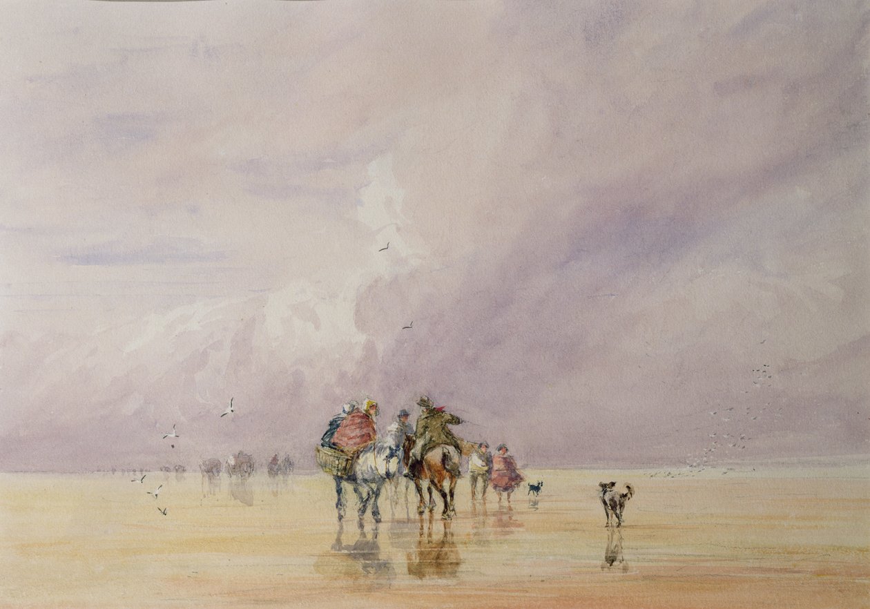 Átkelés Lancaster Sands-on alkotó: David Cox
