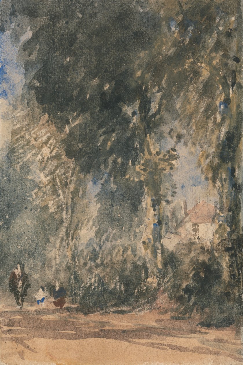 Az apátság kapuja a Greenfield -házra néz alkotó: David Cox