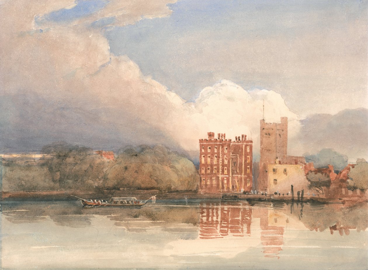Kilátás a Temze Lambeth -palotájára alkotó: David Cox