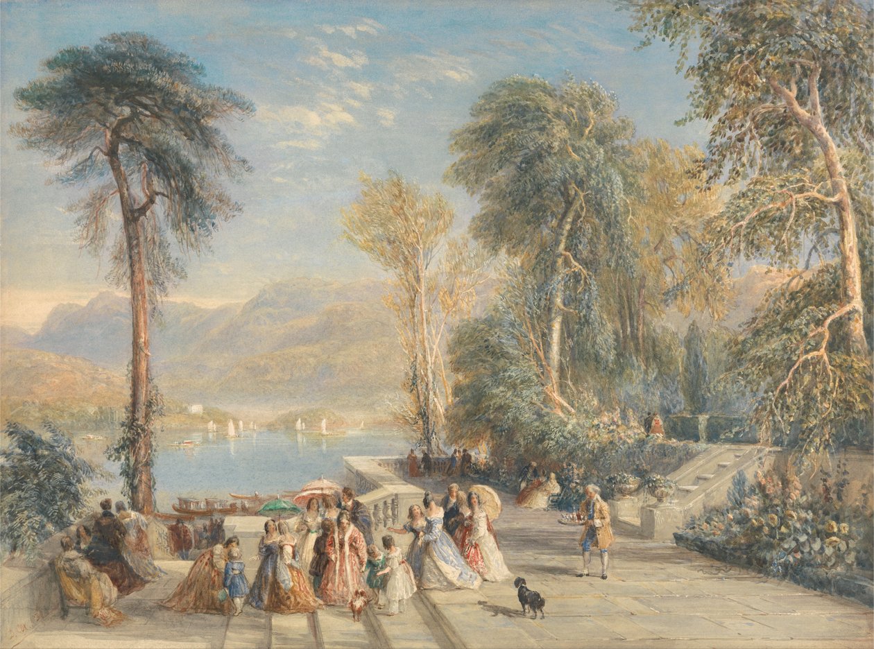 Windermere a regatta alatt alkotó: David Cox