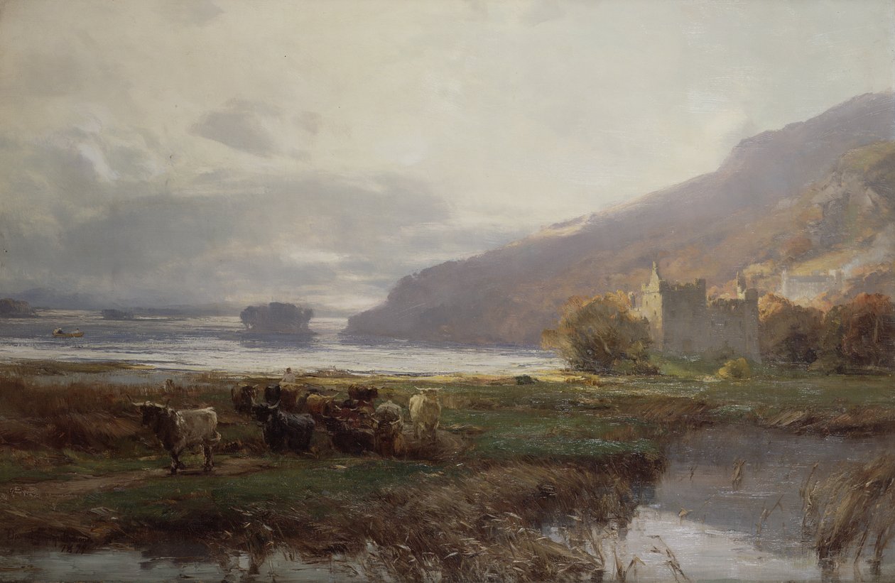 Kilchurn kastély, Loch Awe, 1879 alkotó: David Farquharson