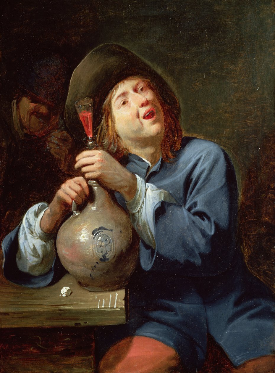 The Singer,1644 (panel) alkotó: David II Ryckaert