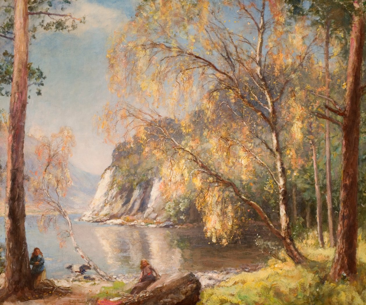 Ullswater, ezüst és arany, 1917 alkotó: David Murray
