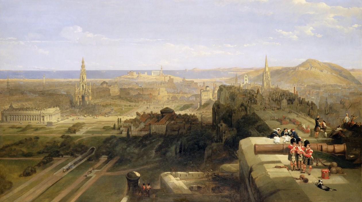 Edinburgh a kastélyból, 1847 alkotó: David Roberts