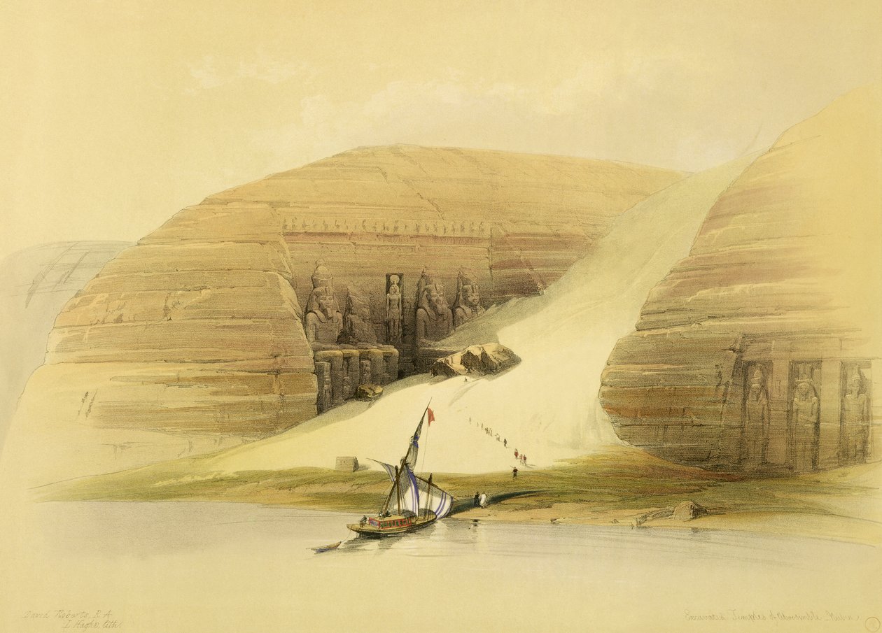 Abu Simbel feltárt temploma Egyiptomból és Núbiából, 1. köt alkotó: David Roberts