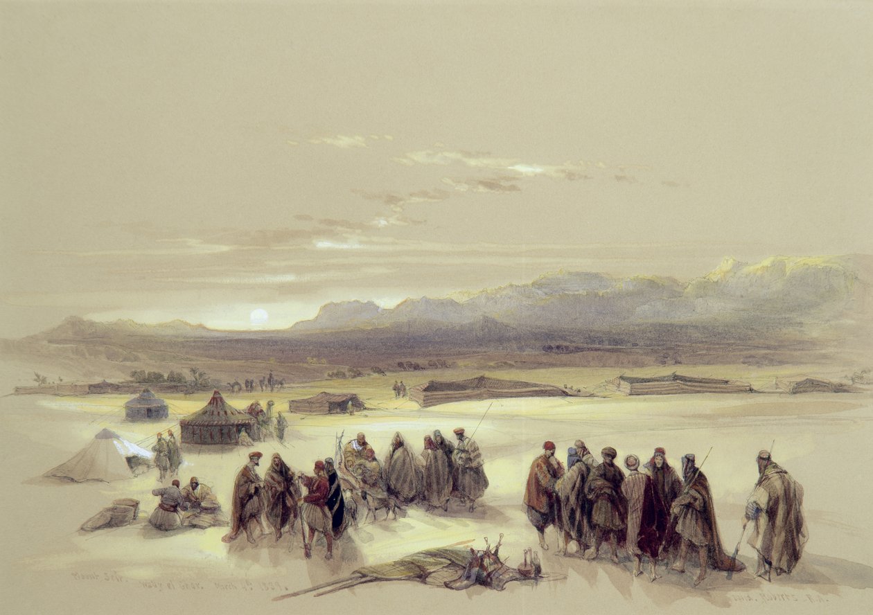 Seir-hegy, Wady el Ghar, 1839. március 4 alkotó: David Roberts