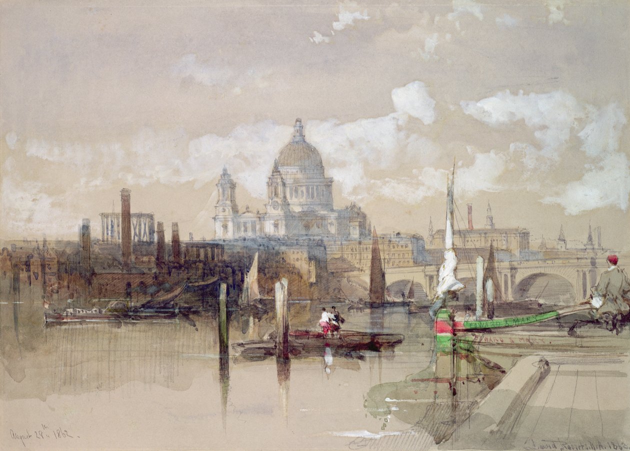 Szent Pál a folyóból, 1863 alkotó: David Roberts
