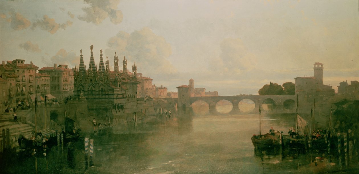 Pisa látképe, c. 1859 alkotó: David Roberts