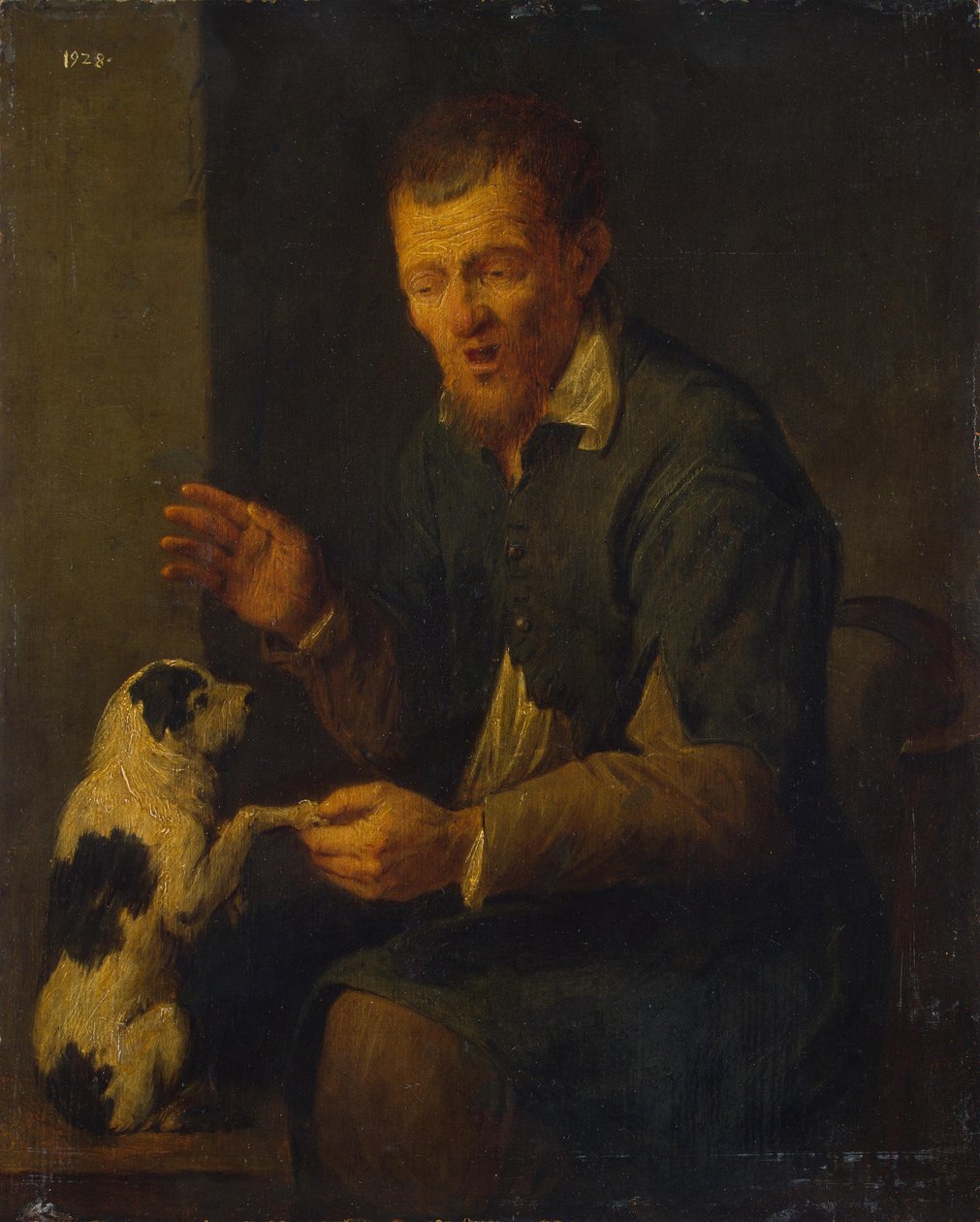 Paraszt kutyával alkotó: David Ryckaert