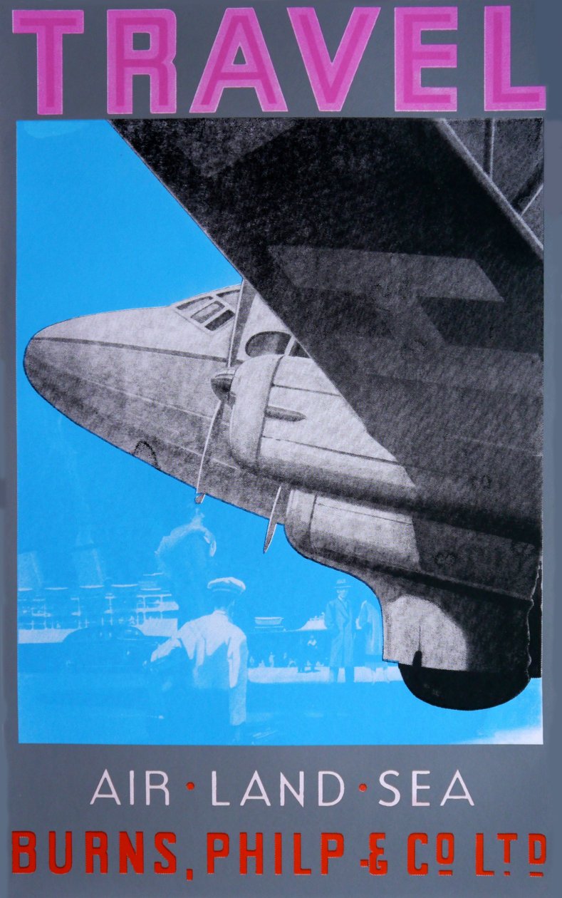 Utazás: légi, szárazföldi tenger (rózsaszín) alkotó: David Studwell